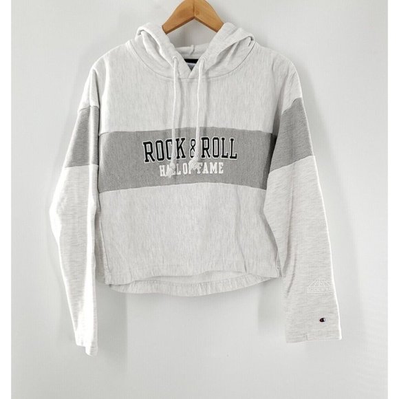 Champion‎ Reverse Weave Women's Grey Cropped Sweater Size M - Picture 1 of 5